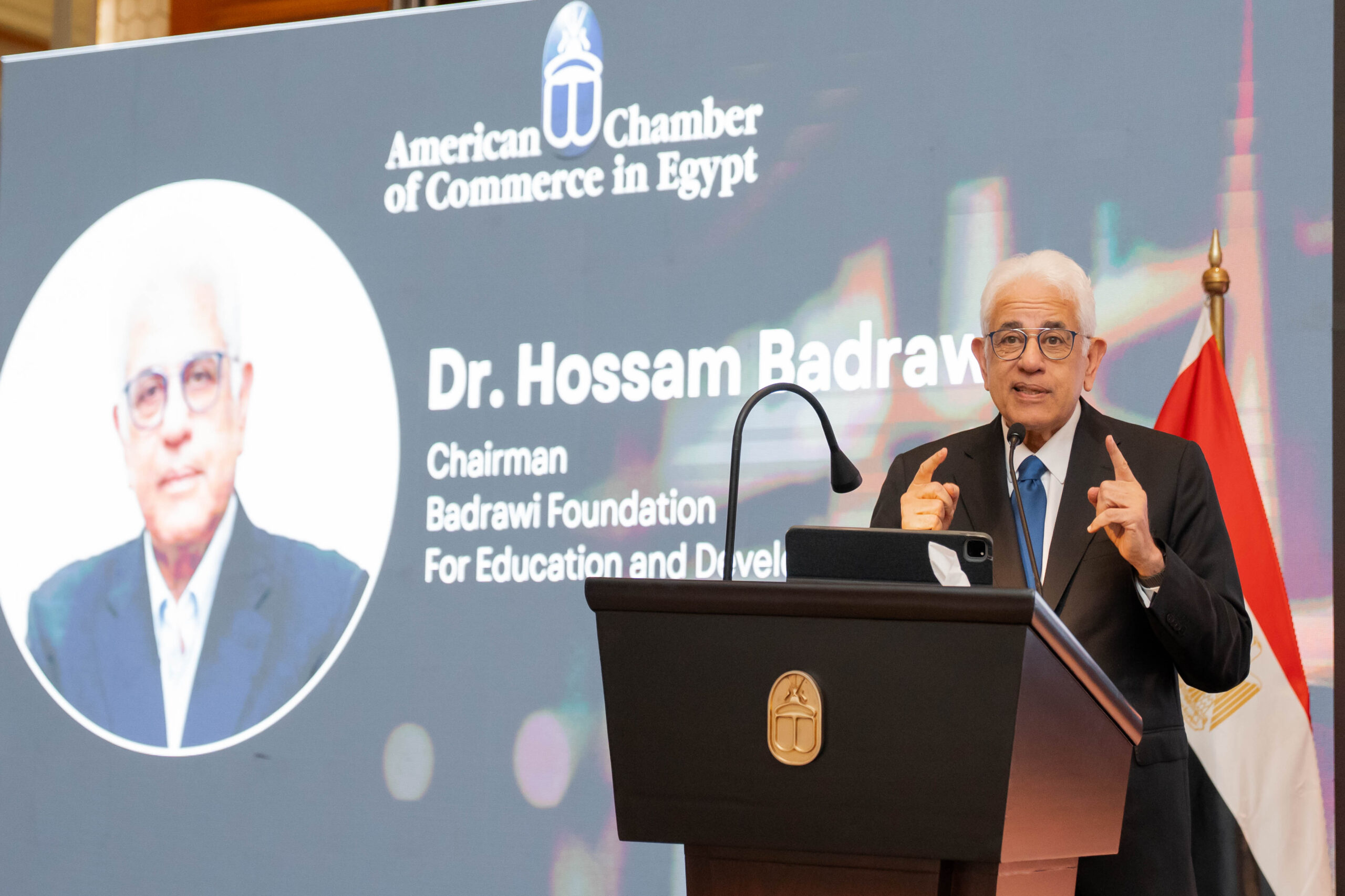Hossam Badrawi, education expert and chairperson of the Badrawi Foundation