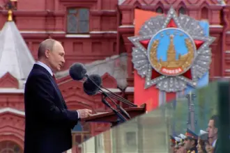 Putin says Russian forces are fighting NATO-backed aggression as Trump announces Ukraine ceasefire