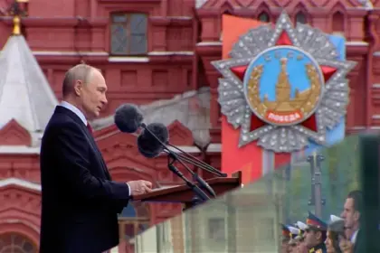 Putin says Russian forces are fighting NATO-backed aggression as Trump announces Ukraine ceasefire