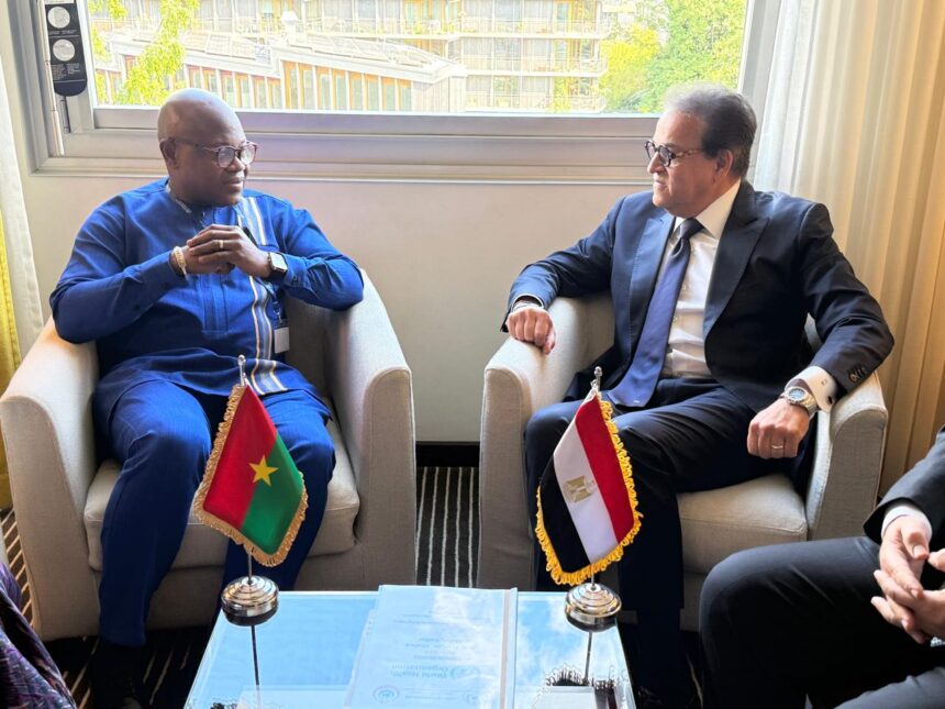 Egypt explores healthcare cooperation with Burkina Faso, Lebanon at World Health Assembly