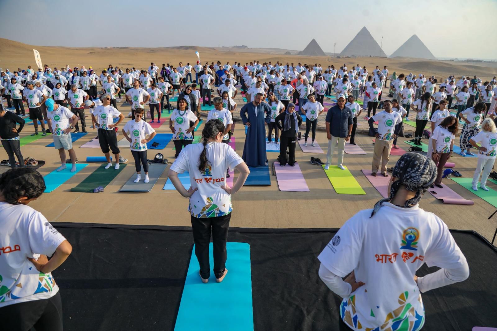 India marks International Day of Yoga at Egypt’s Pyramids
