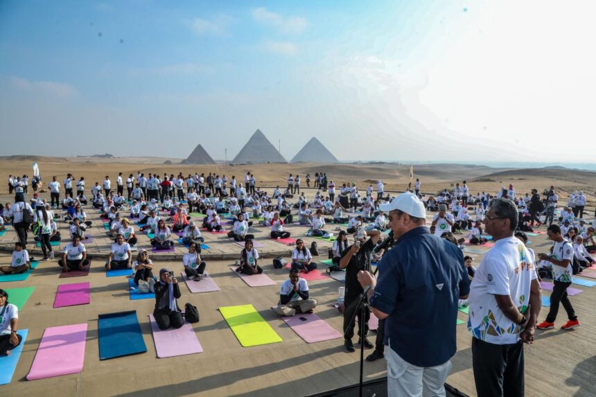 India marks International Day of Yoga at Egypt’s Pyramids