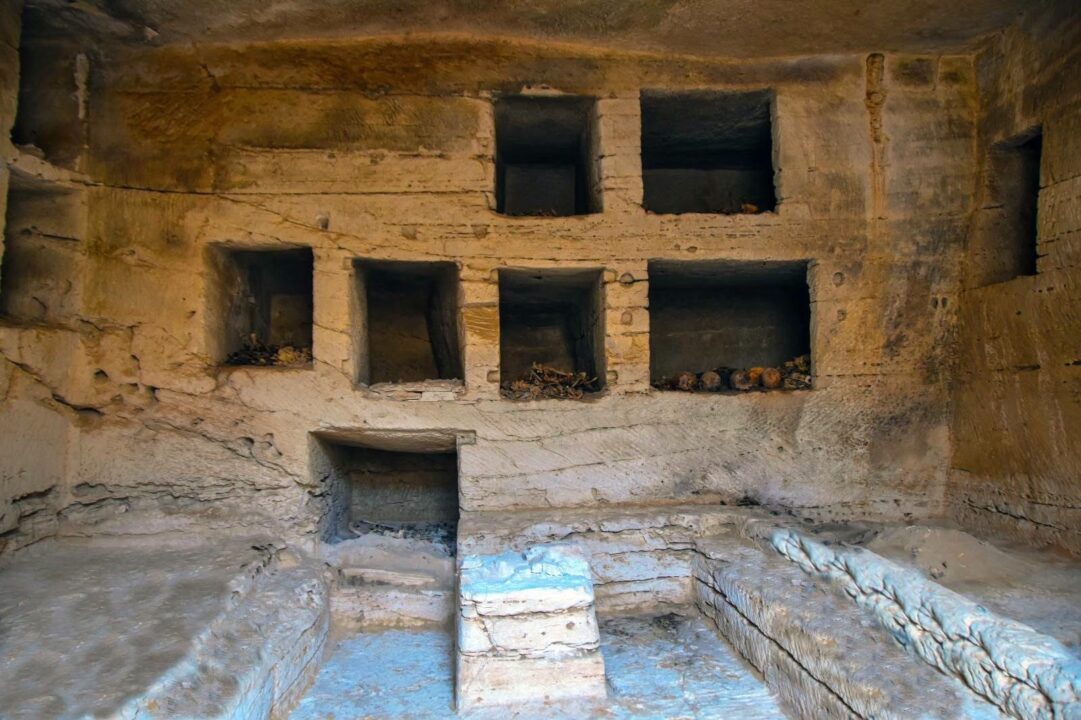 Egypt uncovers 18 ancient tombs at Marina El Alamein archaeological site
