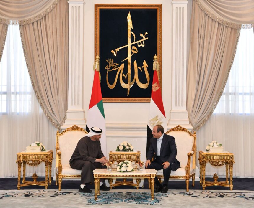 Al-Sisi, UAE president discuss regional developments during El Alamein meeting