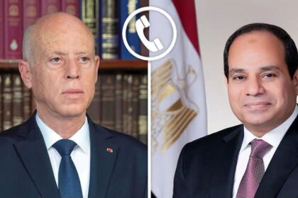 Tunisian President Kais Saied (L) and Egyptian President Abdel Fattah Al-Sisi (R)