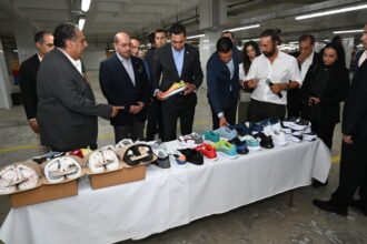 Industry, youth ministers inspect Mintra factory, back localisation of sports manufacturing