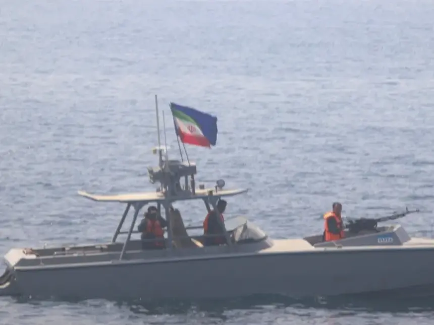 US drone strike destroys two Iranian boats attempting to seize naval vessel in Strait of Hormuz