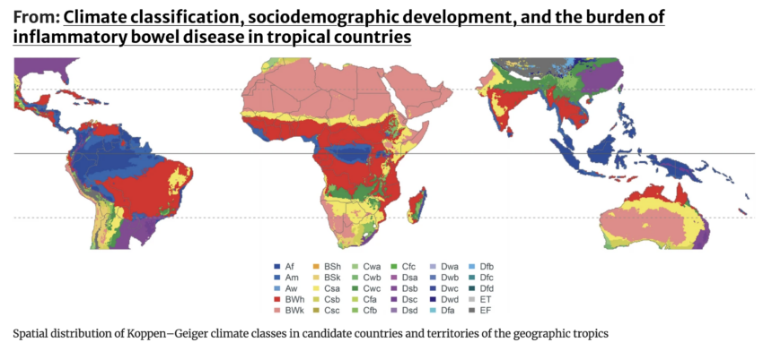 Inflammatory bowel disease cases rise across tropics, but map tells only part of story