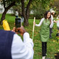 International Festival of Youth participants plant 50-tree alley at Ekaterinburg university