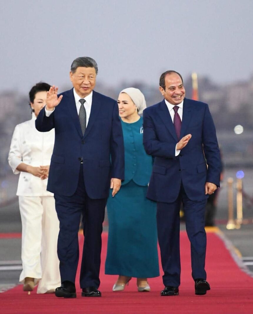 China's Xi arrives in Egypt to expand defence, tech and trade ties