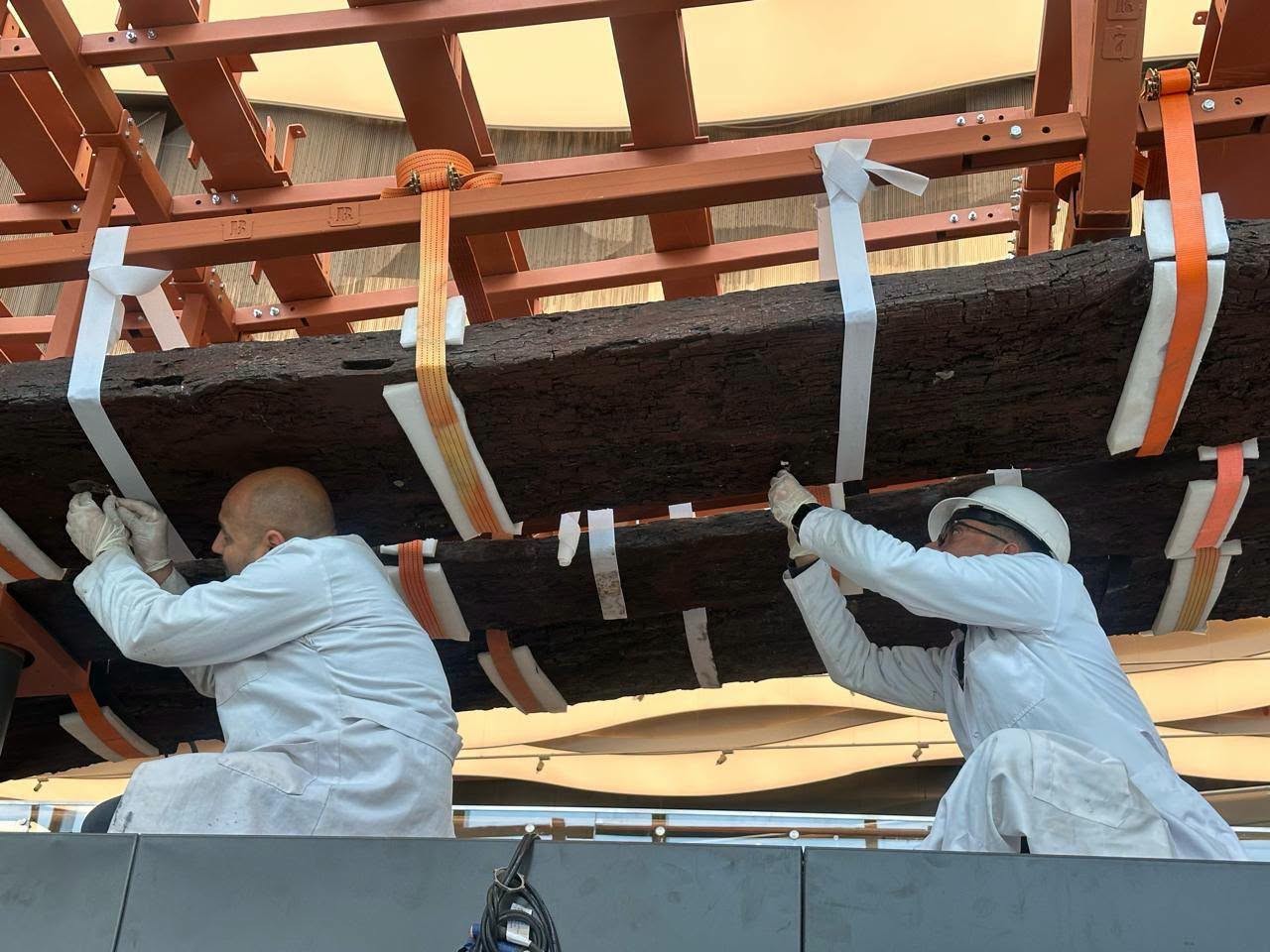 Egypt-Japan team completes restoration, installation of 16 pieces from Khufu’s Second Boat