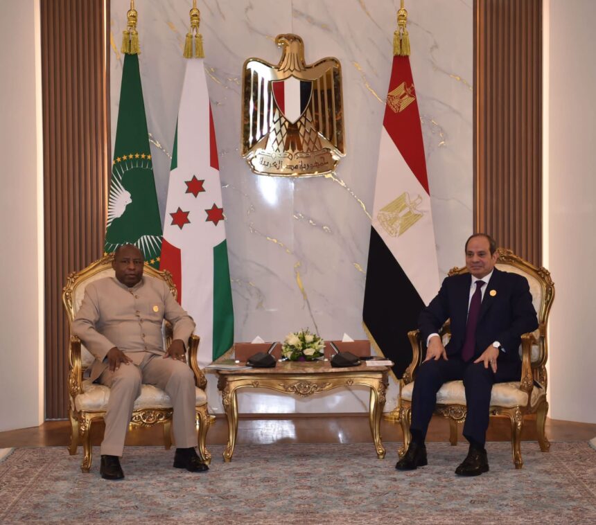 Burundian president backs Egypt's Nile water concerns as an 'existential issue' during Alamein talks