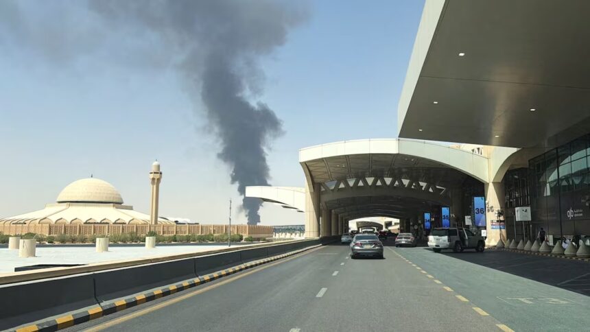 Egypt condemns strikes on Riyadh airport as fresh explosion triggers evacuation and flight grounding