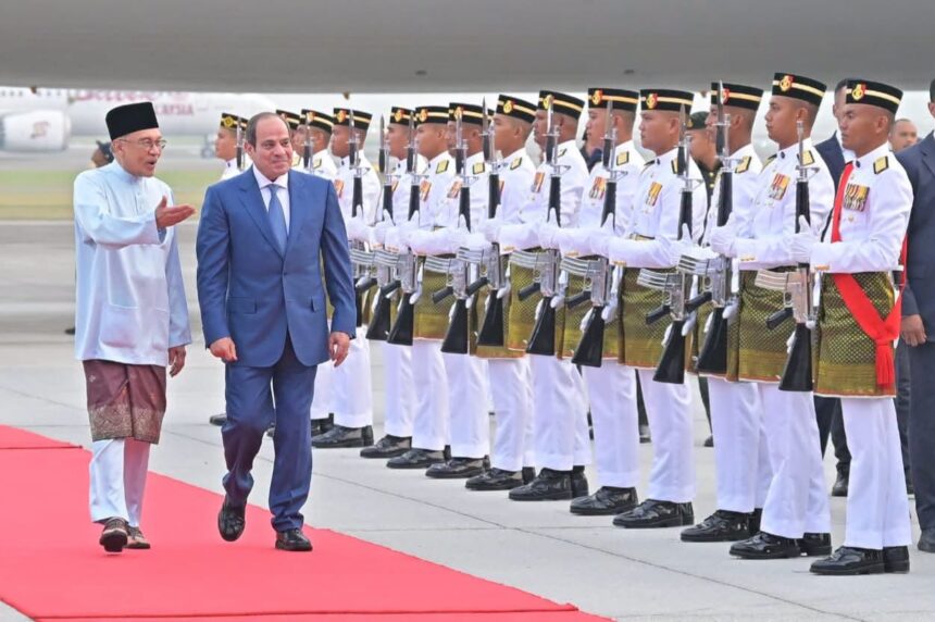Egypt's Sisi arrives in Malaysia for state visit on second leg of Asian tour