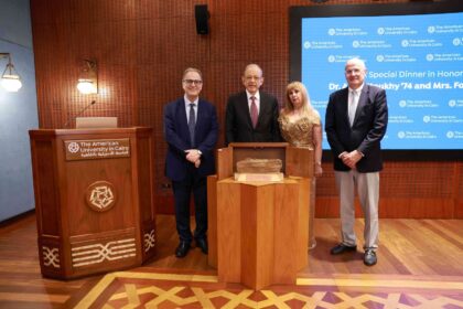 AUC honours Egyptian-American scientist Atef Eltoukhy for decades of leadership, philanthropy
