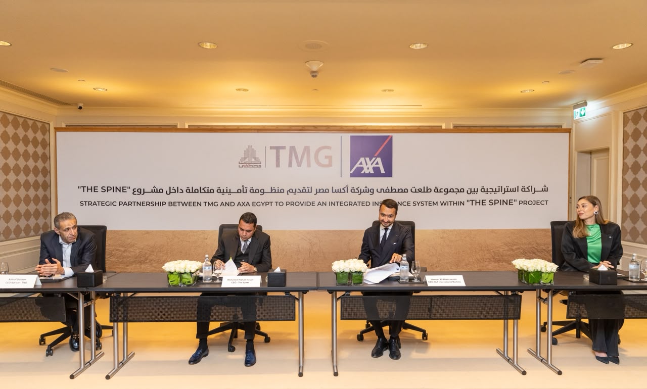 TMG partners with AXA Egypt to offer 10-year medical insurance for 'The Spine' property buyers