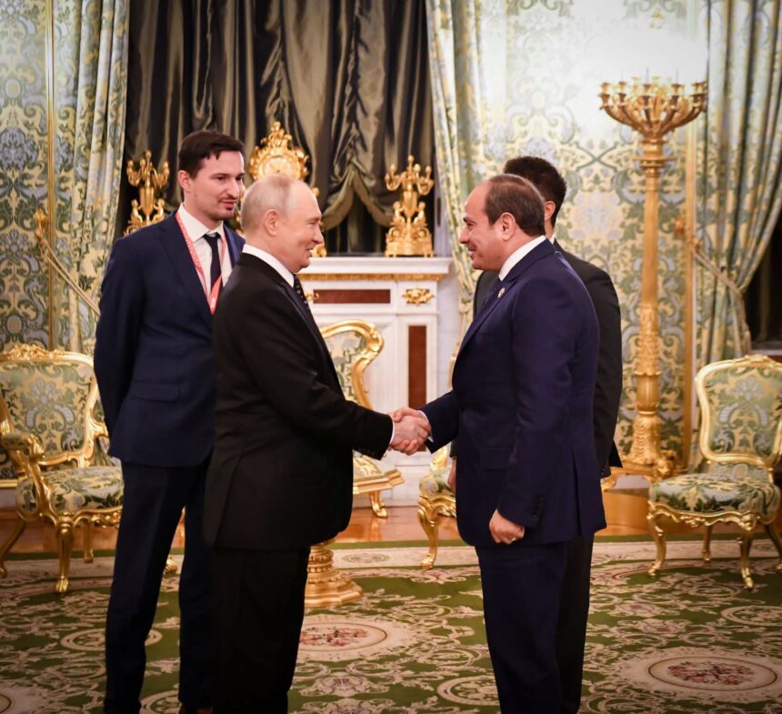 Egypt's Al-Sisi discusses El-Dabaa nuclear expansion and regional security with Putin in Moscow