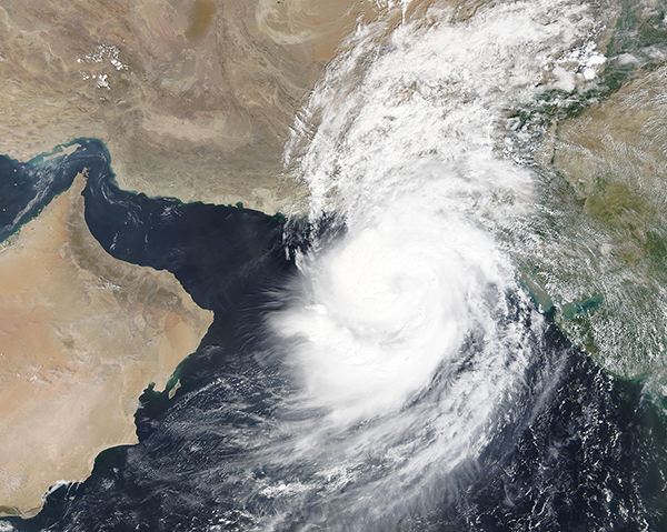 Warmer seas intensify Cyclones, while Oman’s mountains reshape their path
